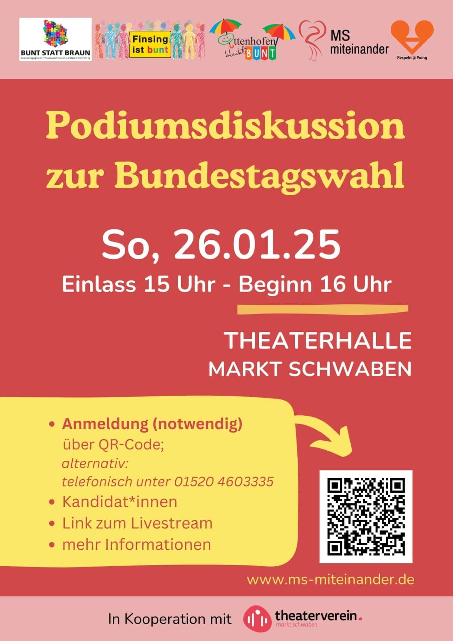 Podiumsdiskussion zur Bundestagswahl