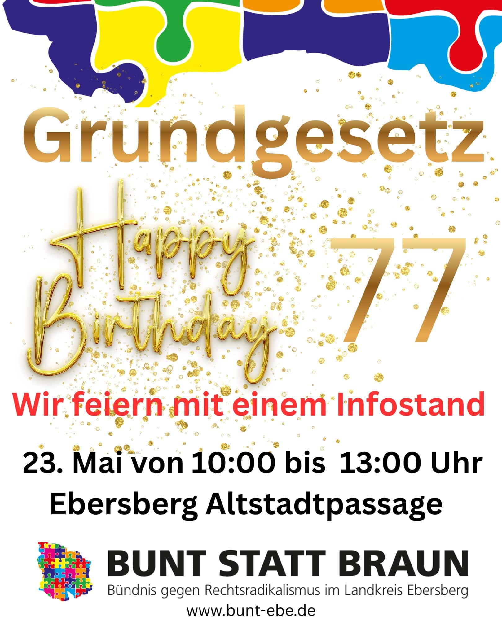 Infostand zum Tag des Grundgesetzes